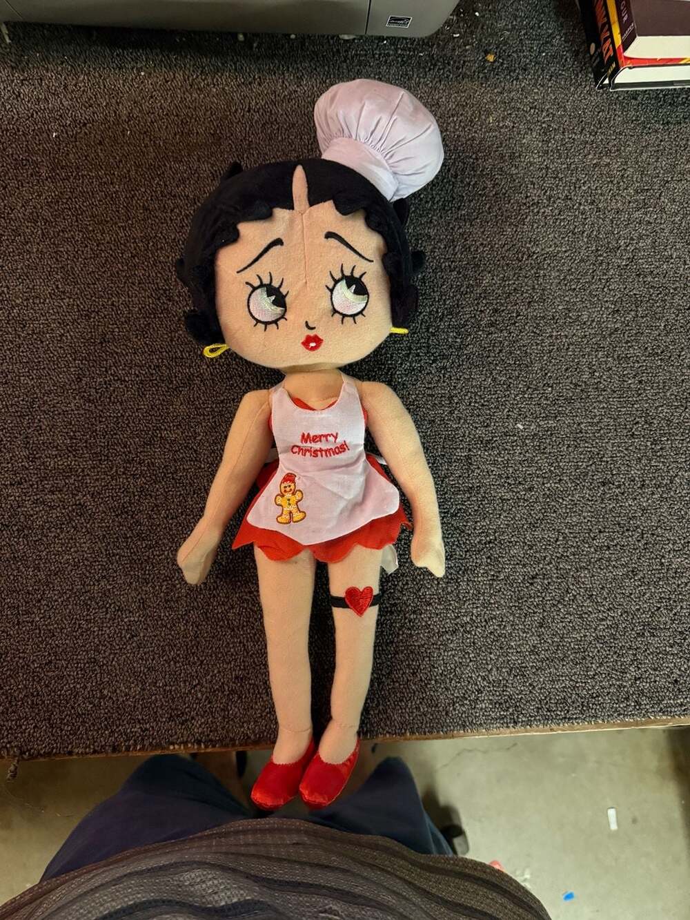 Betty Boop Merry Christmas Ginger Bread Baker 19" Plush Soft Toy Stuffed Animal